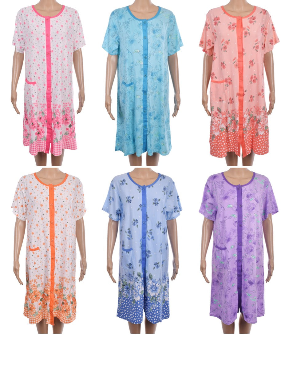 Women's Premium Printed Short Sleeve Nightgowns - Regular & Plus Sizes (Medium-3XL)