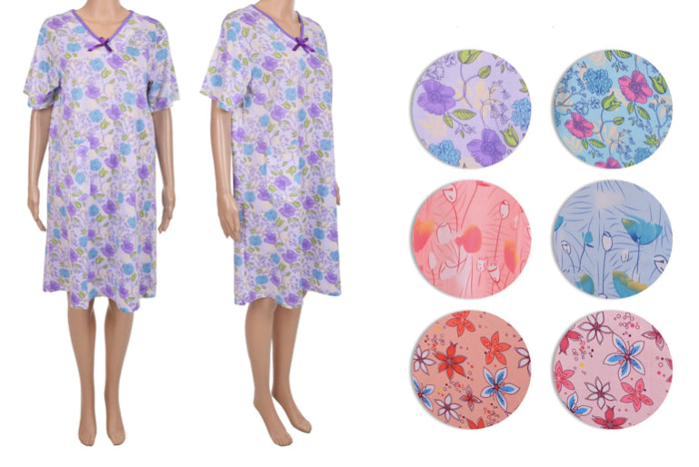 Women's Short Sleeve Nightgowns - Regular & Plus Sizes (Medium-3XL)