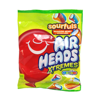 Airheads Xtremes Sourfuls 2.8 Oz Peg Bag Rainbow Berry