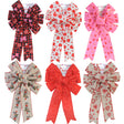 Bow Deluxe Valentine Wreath 9 X 11 Wired 7 Loop 6 Ast Val Tcd