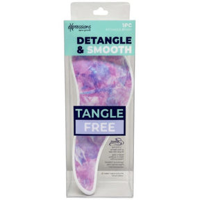 Expressions Marble Print Detangling Hair Brush for Wet & Dry Hair