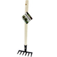 15.5" Hand Garden Rake with Wood Handle