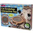 11.8" Wood Cat Scratcher Interactive Toy with Jingle Balls