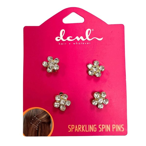 DCNL Rhinestone Flower Spinners