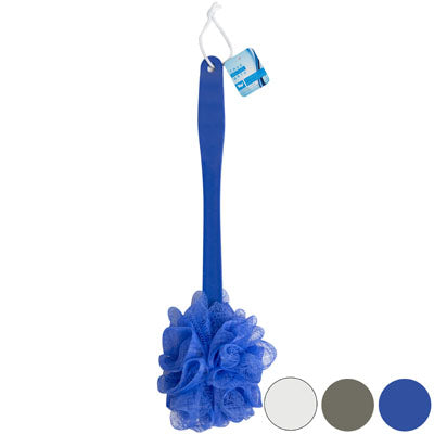 Bath Sponge W/handle 15.75 In L 3ast Colors Hba Ht