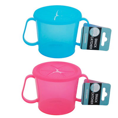 On The Go Snack Catcher 10 Oz Plastic Handled Barbell Card