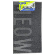 Mod Dog 24"x16" Rectangular Black Feeding Mat with Meow Design