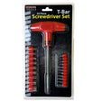 24 Piece T-Bar Screwdriver Set