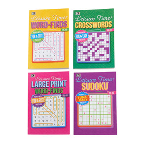 Puzzle Digest Leisure Time In 144 Ct Floor Display 4 Asst Ppd $3.95 Made In Usa