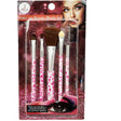 5 Pack Make-up Beauty Brush Set with Design Print Handles
