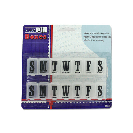 7 Day Pill Boxes Set