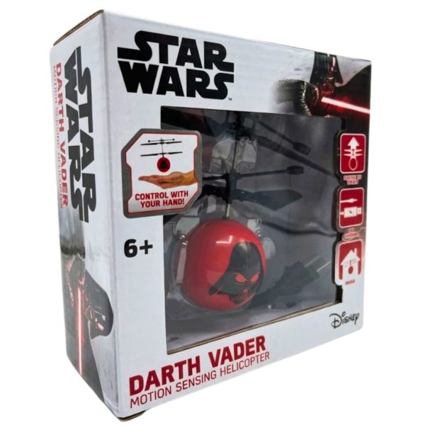 World Tech Toys Star Wars Darth Vader Motion Sensing Rechargeable UFO Ball Helicopter