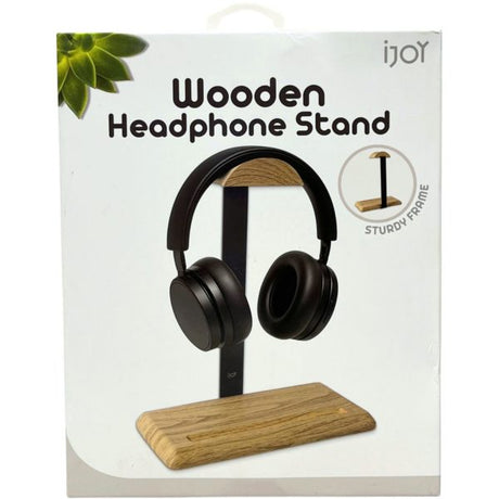iJoy Wooden Design Headphone Stand