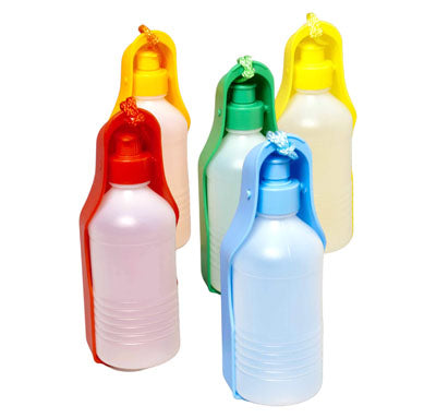 Pet Travel Bottle Plastic 10oz 6 Colors #66815p Counter Display
