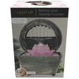 Battery-Operated LED Raining Lotus  Tabletop Fountain with Cobblestones