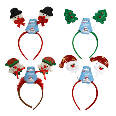 Headbopper Christmas 4 Asst Xmas Barbell Hdr