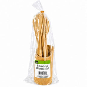 Bamboo Utensil Set with Container