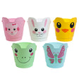 Easter Icon Shaped Bucket 5asst Bunny/chick/lamb/frog/butterfly 7.5 Dia X 8in H Easter Ht