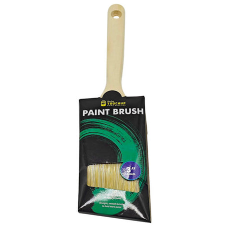 3" Varnish Handle Angled Wall Paint Brush for Latex and Water Based Paint
