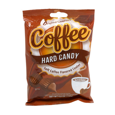 Original Gourmet Coffee Hard Candy W/soft Coffee Flavored Center 5 Oz Peg Bag