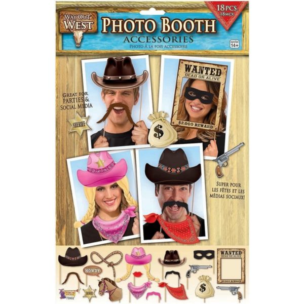 Way Out West 18 Piece Photo Booth Accessories