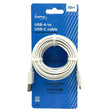Home By Rite Aid 10ft USB-A To Type C Flat Cable