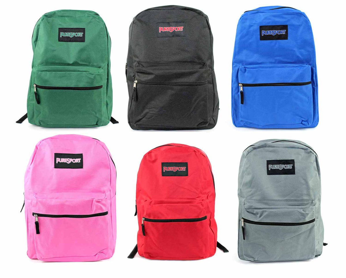 Classic PureSport Backpacks - 17" and 19" - Black and Blue