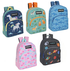 17" PureSport Graphic Backpacks - Assorted Designs