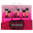 Makeup Brush Organizer 3 Pocket Miracle Cling/hot Pink Silicone 8.86 X 5.12 X 1.38in/pvc Pinkhba