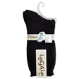Legale 1 Pair Crew Socks Pillowsole Scallop Top Chevron Espresso Ladies Sock Size 9-11