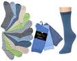 Women's Casual Crew Socks - Cool & Neutral Colors - Size 9-11 - 3-Pair Packs