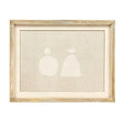 Wall Art 14x11x1.5 Vase White/brown/cream Wood (14.00)