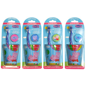 Toothbrush Gift Set Peppa Pig 3pc Set Toothbrush, Cup, Cap