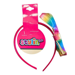 Stylin' Girls  Headband with Rainbow Bow