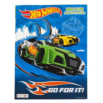 Coloring Book Hot Wheels In 24pc Display Box