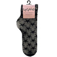 Legale 1 Pair Short Anklet Star Net Black Ladies Shoes Size 4-10