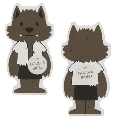 Tabletop Art 3.25x6x1 Boy Werewolf Cutout Reversible (4.00)