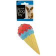 Ice Cream Cone Squeak Dog Toy