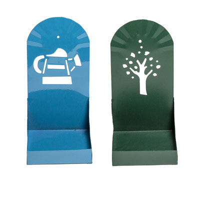 Candle Holder Tin 3in Pillar Asst Colors