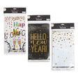 Tablecover New Year 54x108in Pe Plastic 3ast Border Prints Pbh