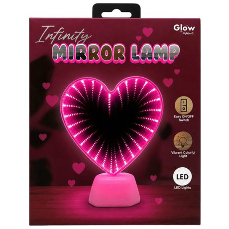 Heart Design Icon Mirror Infinity Light Lamp