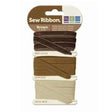 Sew Ribbon Brown Ribbon Set