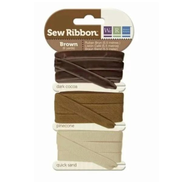 Sew Ribbon Brown Ribbon Set