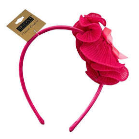 DCNL Hair and Whatever Pink Headband with Floral Design