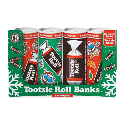 Tootsie Roll Christmas Bank 5.7 Oz In Counter Display
