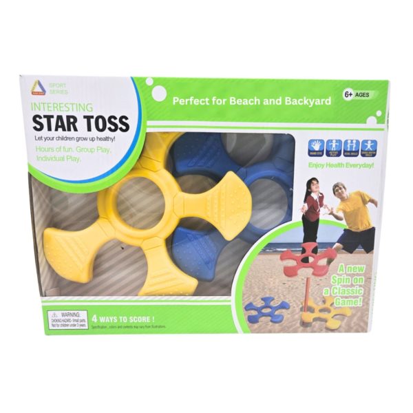 Outdoor Throwing Ring Toss Game with Stake and Rings