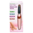 Easy Reach Rechargeable Pedicure Tool with 2 Heads and Charging Cable