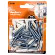Hillman 30 Piece #6-8 x 1" Plastic Anchors with Screws