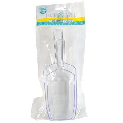 Scoop Clear Plastic 2ct 6.5in & 7.68in L/b&c Printed Pb