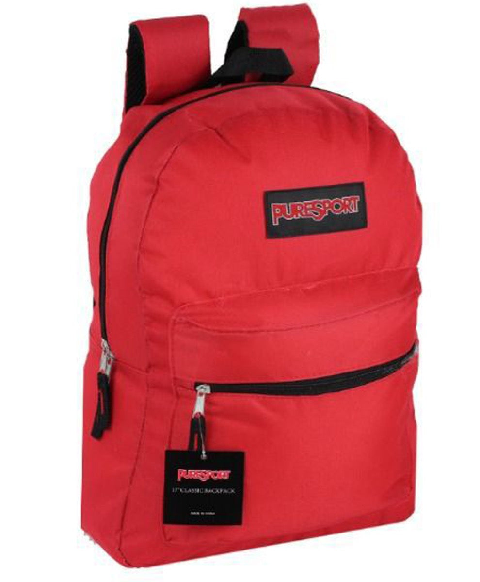 19" Classic PureSport Backpacks - Red